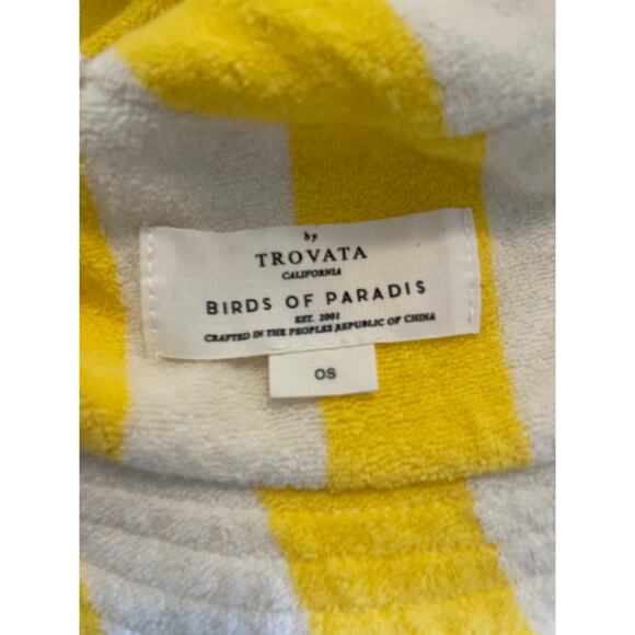 Trovata Birds of Paradis Cabana Striped Terry Cloth Bucket Hat main image 6